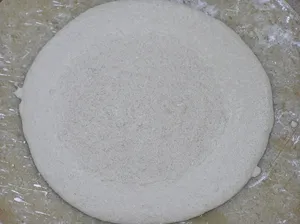 Anhydrit pytlovaný - test roztékavosti